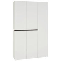 SCHUHSCHRANK Anthrazit, Weiß  - Anthrazit/Schwarz, Design, Holzwerkstoff/Kunststoff (120,2/200/34cm) - Voleo