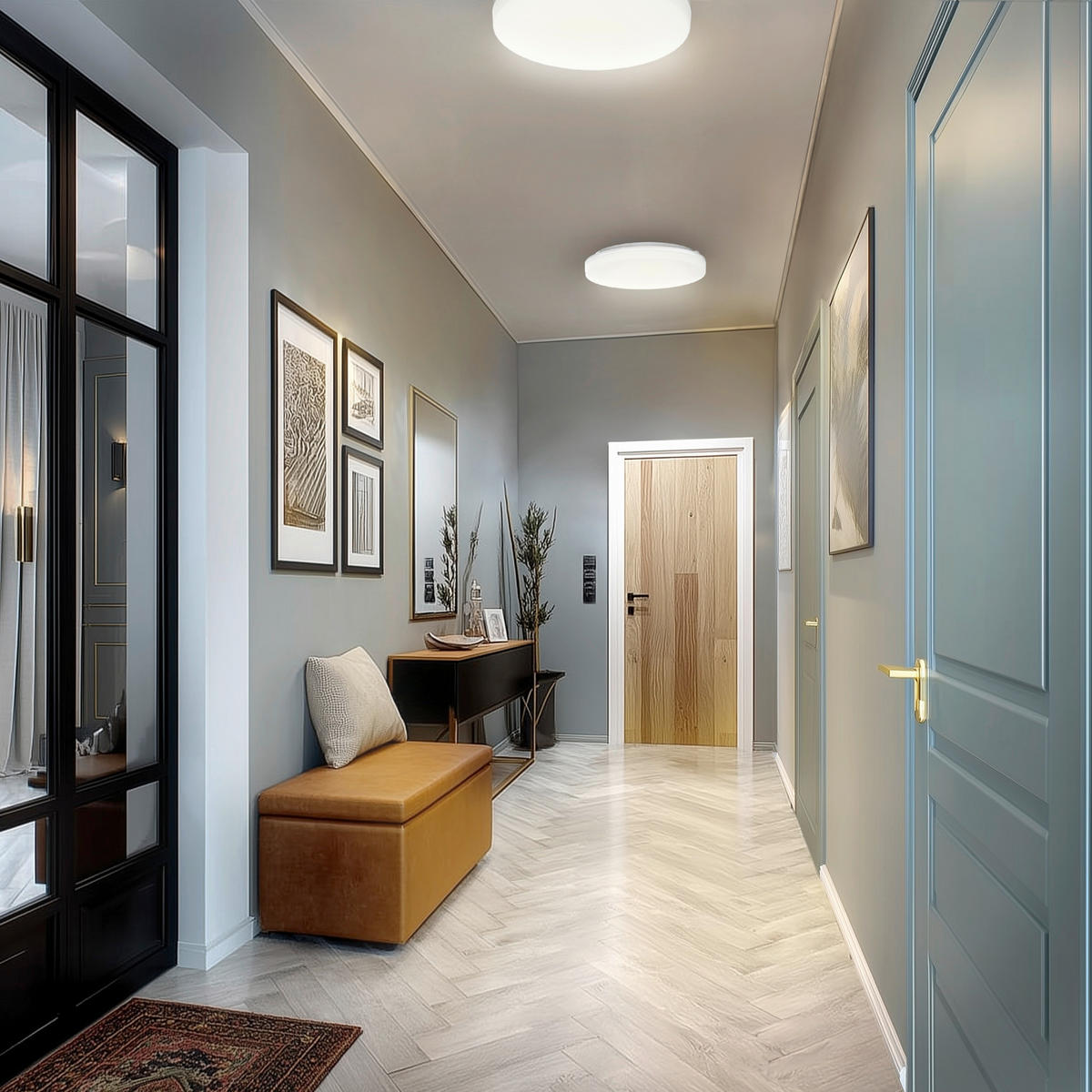 STROPNA SVETILKA ZA KOPALNICO    33/5 cm         3000-4000-6000 K - bela, Basics, umetna masa (33/5cm)