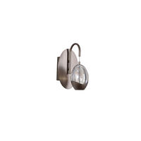 LED-WANDLEUCHTE   - Champagner/Transparent, Trend, Glas/Metall (25,5/13/19cm)