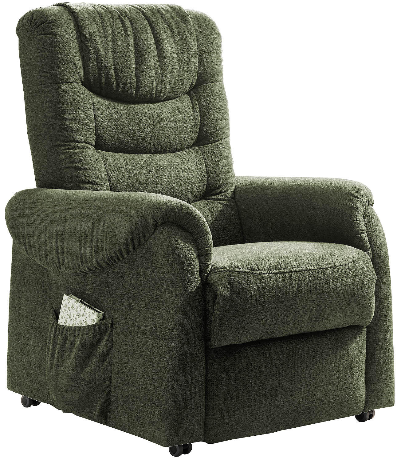Fernsehsessel Nino Dunkelgrün B: 76 cm