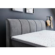 BOXSPRINGBETT 180/200 cm  in Grau  - Chromfarben/Grau, KONVENTIONELL, Kunststoff/Textil (180/200cm) - Carryhome