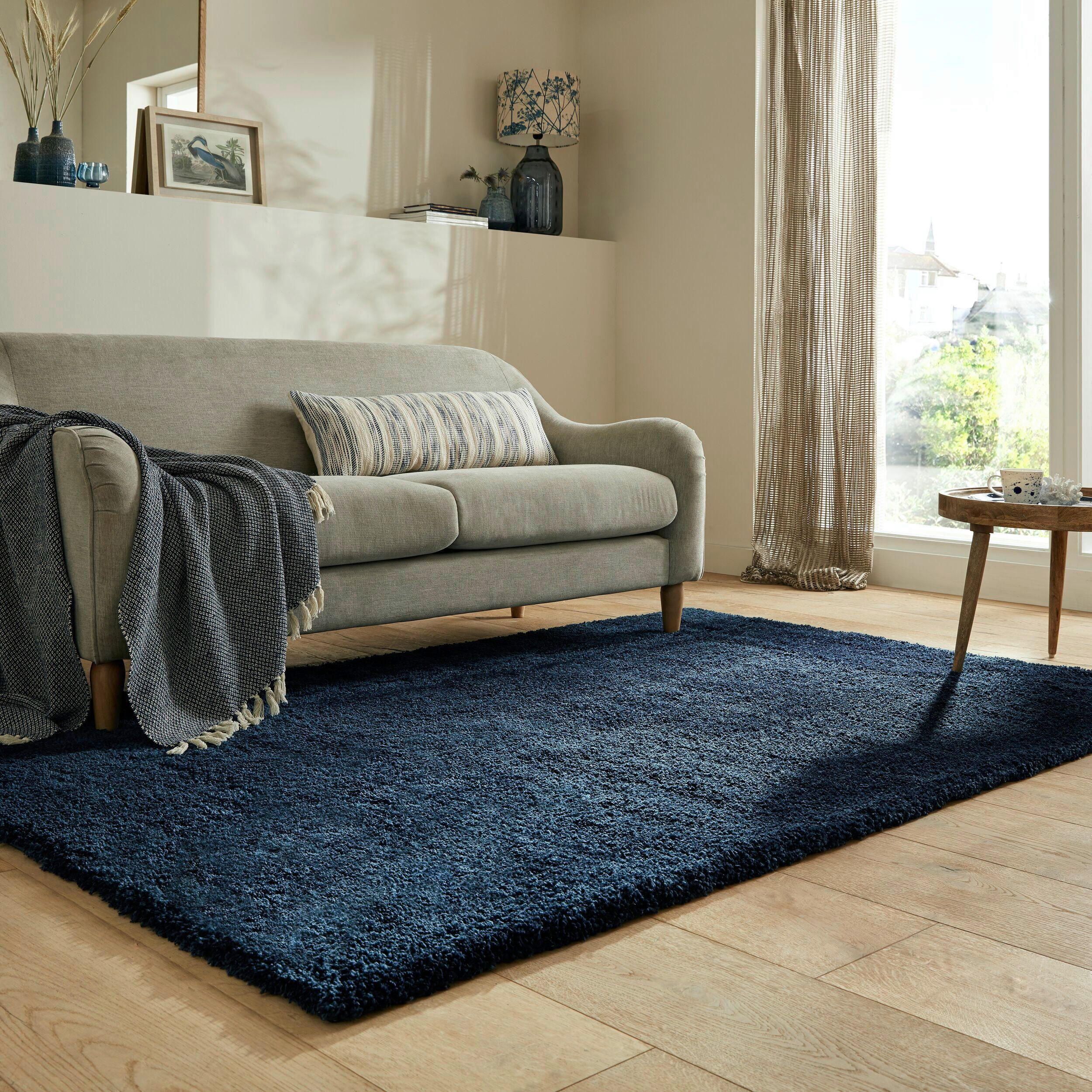 SHAGGY 160/230 cm Flair Rugs Blau, Dunkelblau  - Blau/Dunkelblau, Basics, Textil (160/230cm)