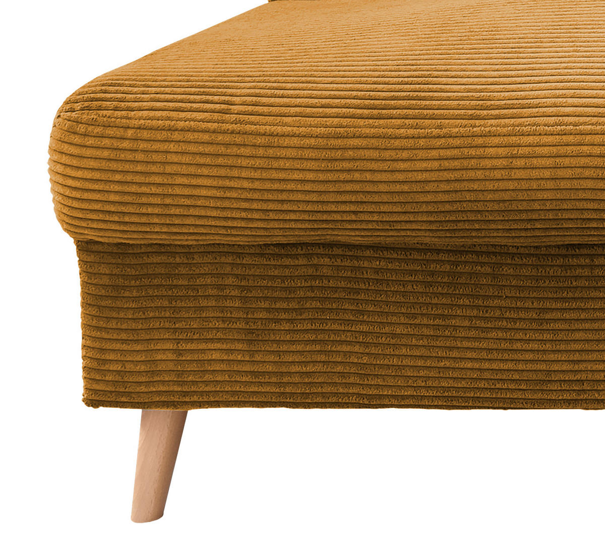 WOHNLANDSCHAFT in Cord Goldfarben  - Goldfarben/Naturfarben, Konventionell, Holz/Textil (200/301/150cm) - P & B