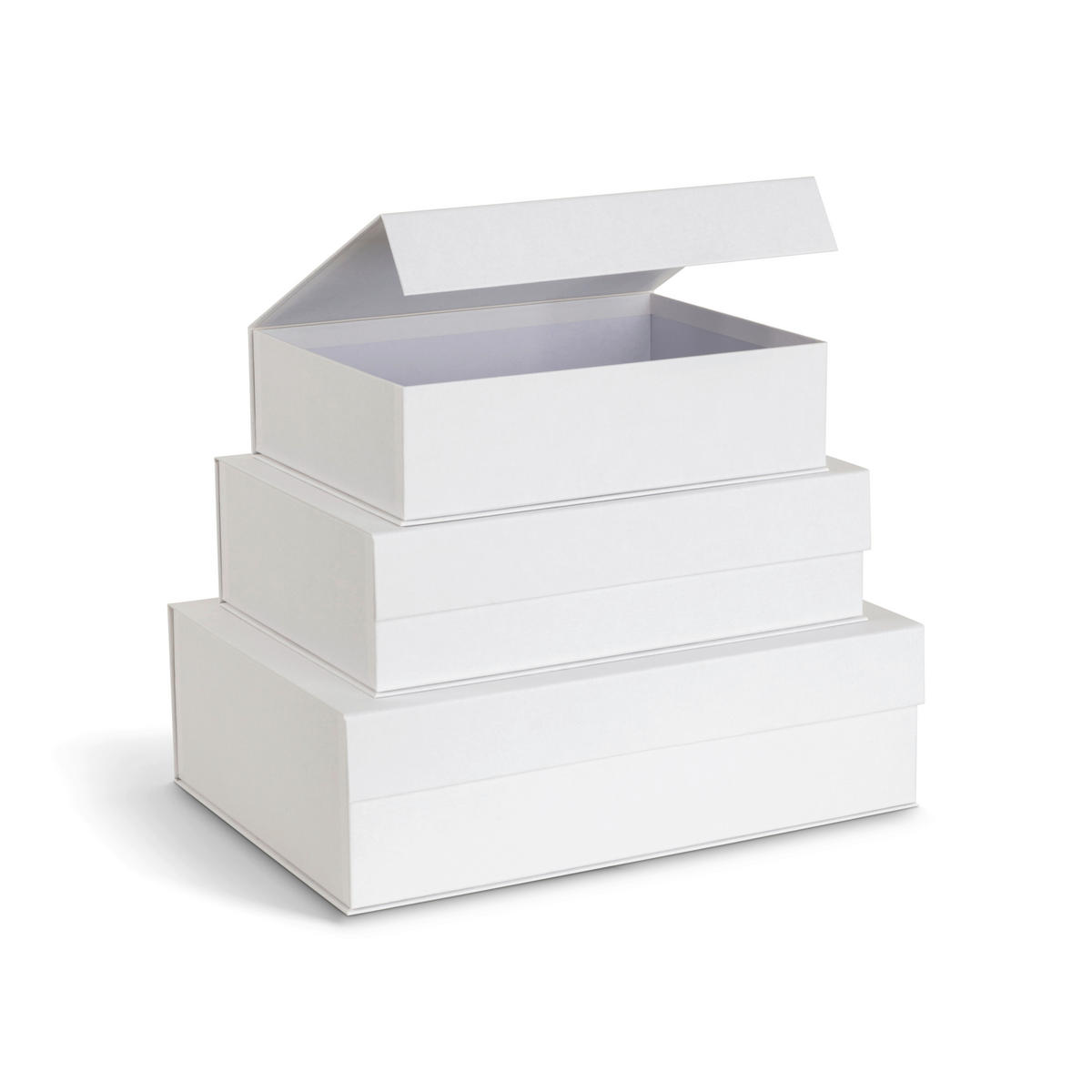AUFBEWAHRUNGSBOX    29.5/42.5/13 cm  - Weiß, Basics, Karton/Papier (29.5/42.5/13cm)