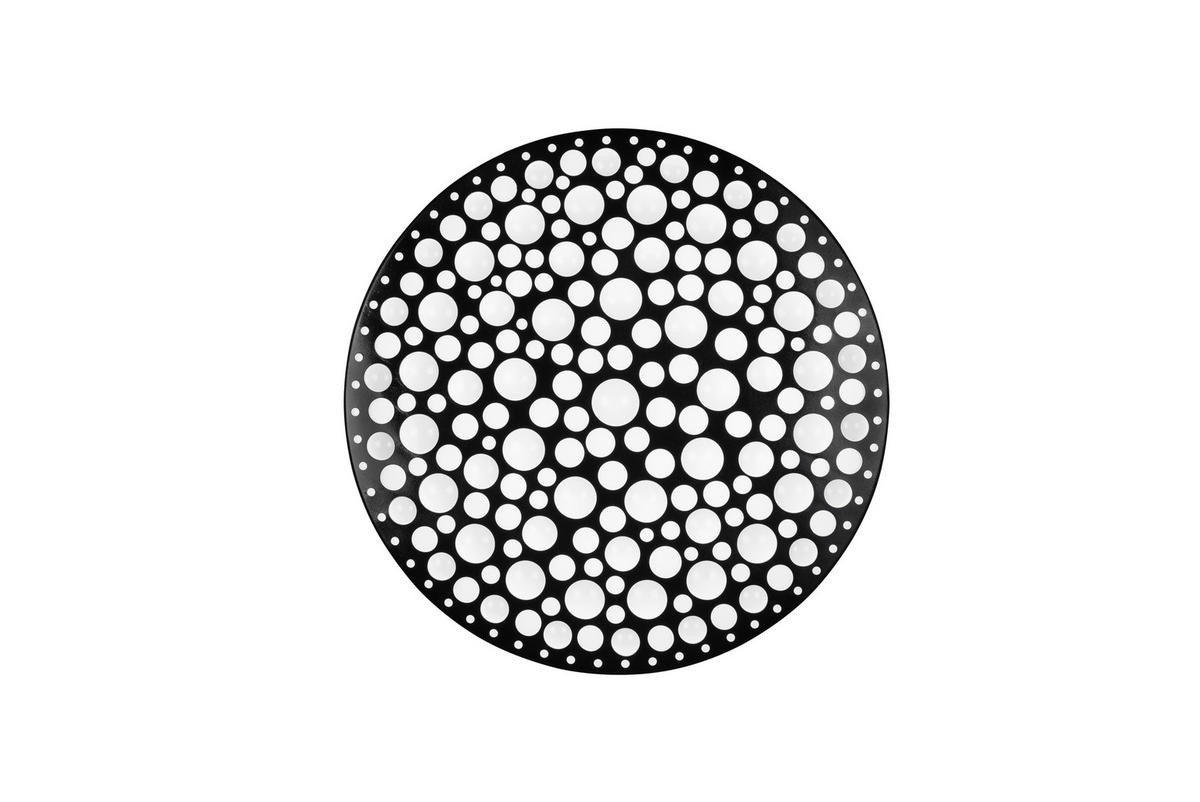 LED-DECKENLEUCHTE Chizu 40,5/9 cm   - Schwarz, Basics, Kunststoff (40,5/9cm)