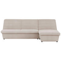 ECKSOFA Looks VIII Ecru Webstoff  - Ecru/Schwarz, Design, Kunststoff/Textil (274/168cm) - LOOKS by W.Joop