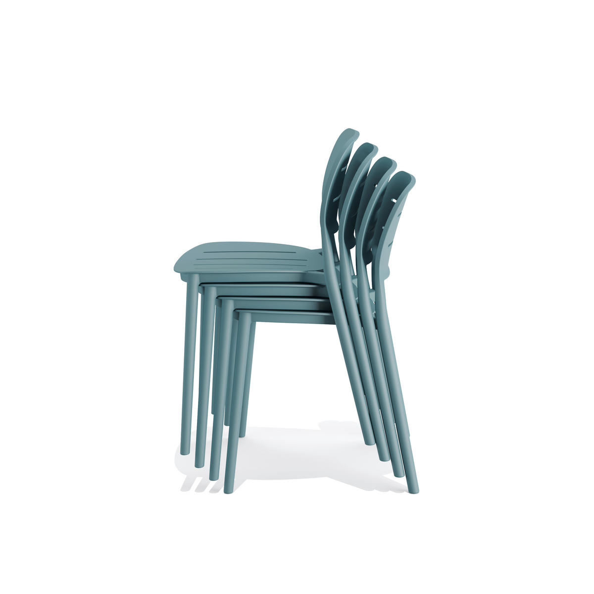 STAPELSESSEL Blau  - Blau, MODERN, Kunststoff (46/79/53cm)