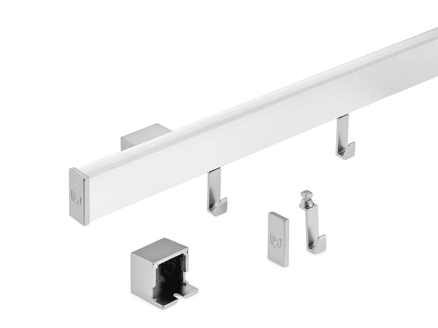 KÜCHENRELING 120/3,5/1,7 cm  in Edelstahlfarben  - Edelstahlfarben, Basics, Metall (120/3,5/1,7cm) - HKT