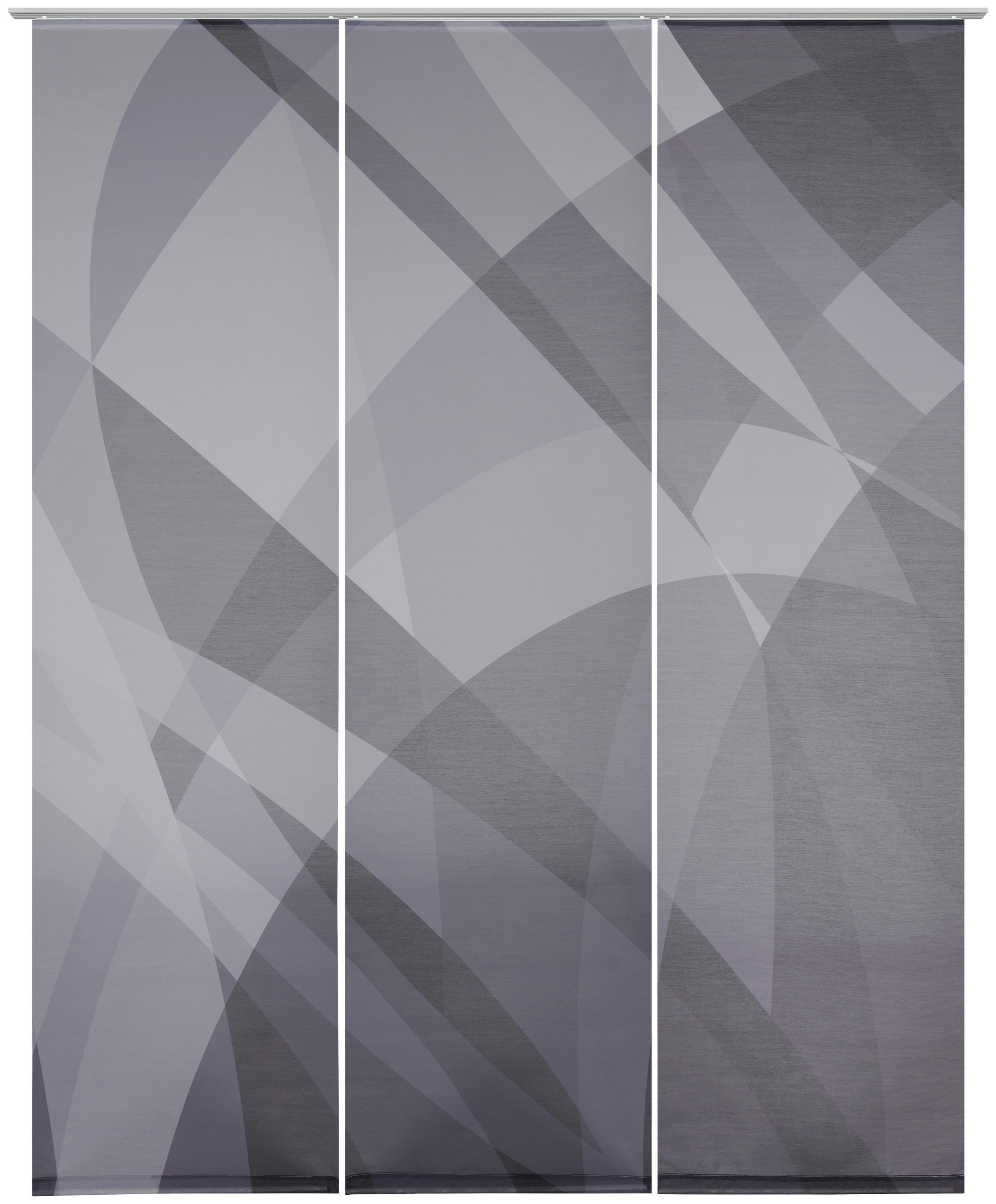 FLÄCHENVORHANG 3ER-SET  3 Stück  blickdicht   60/245 cm  - Anthrazit/Silberfarben, Design, Textil (60/245cm) - Novel