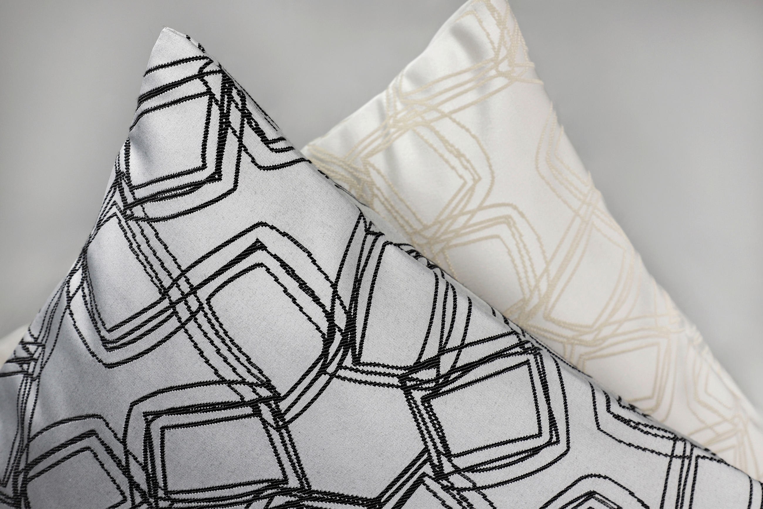 KISSENHÜLLE SW-Turn grau 58/38 cm  - Anthrazit/Hellgrau, Design, Kunststoff (58/38cm) - Schöner Wohnen