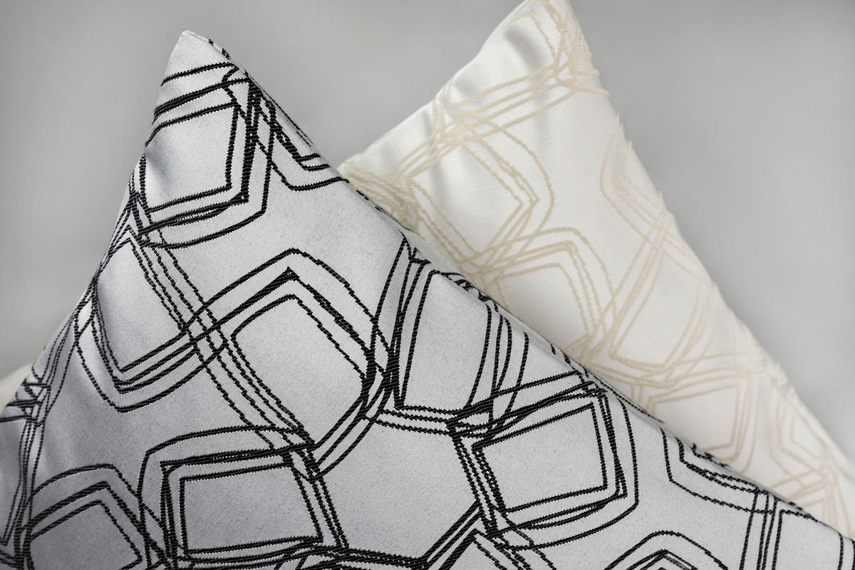 KISSENHÜLLE SW-Turn weiß 58/38 cm  - Creme/Weiß, Design, Kunststoff (58/38cm) - Schöner Wohnen