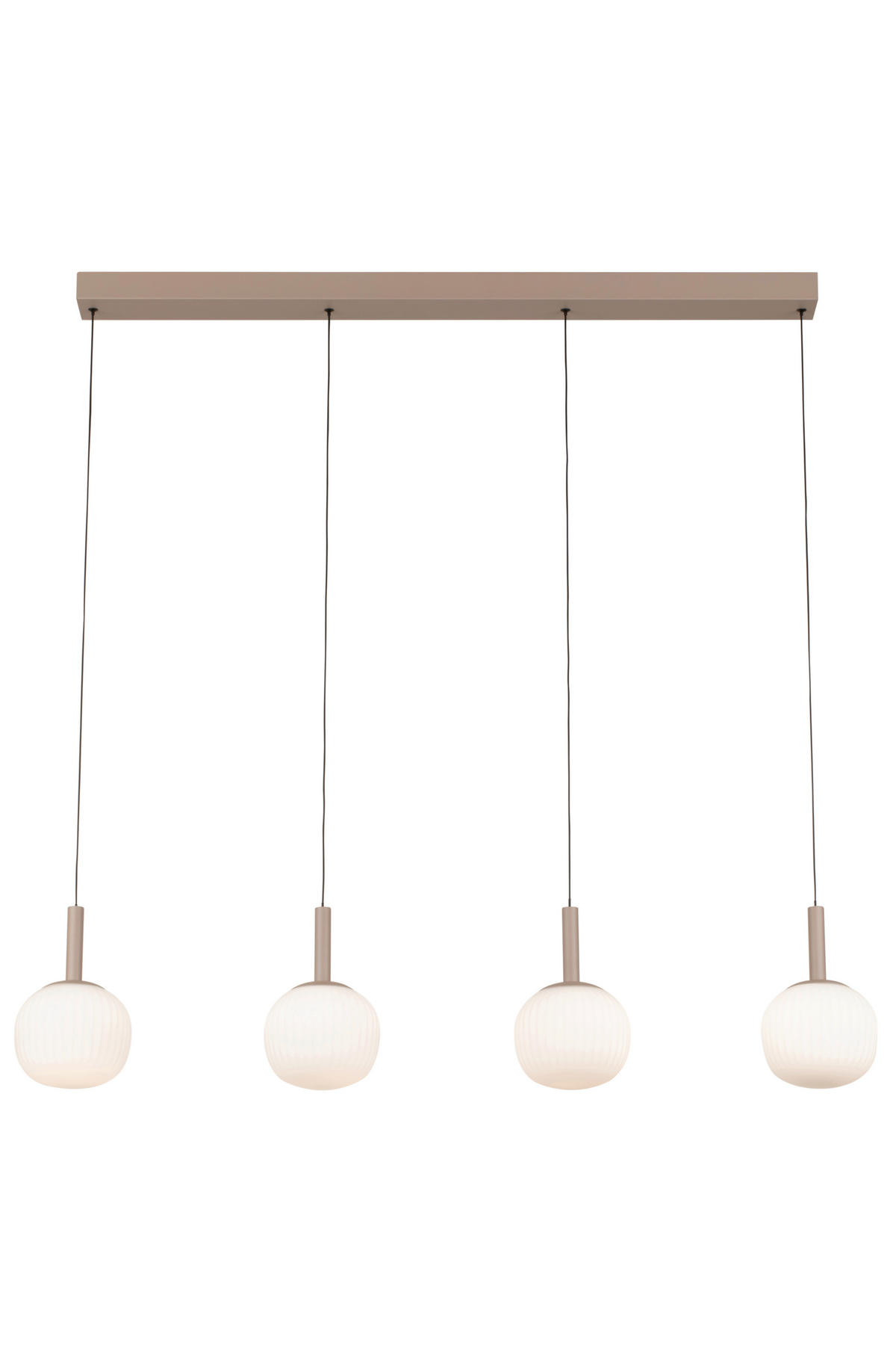 LED-HÄNGELEUCHTE 114/15/150 cm    - Weiss, Design, Glas/Metall (114/15/150cm) - Novel
