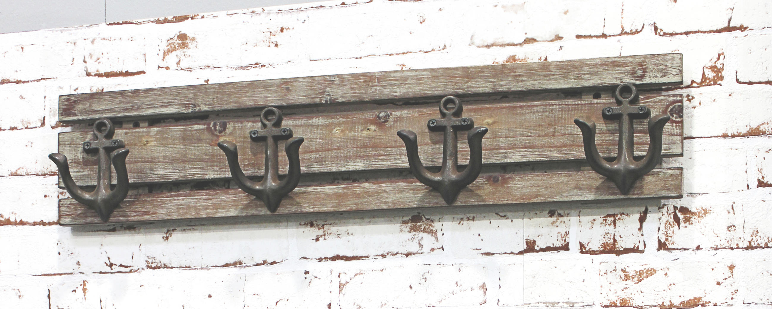VJEŠALICA smeđa drvo, metal - smeđa, Basics, drvo/metal (66/7/14cm)