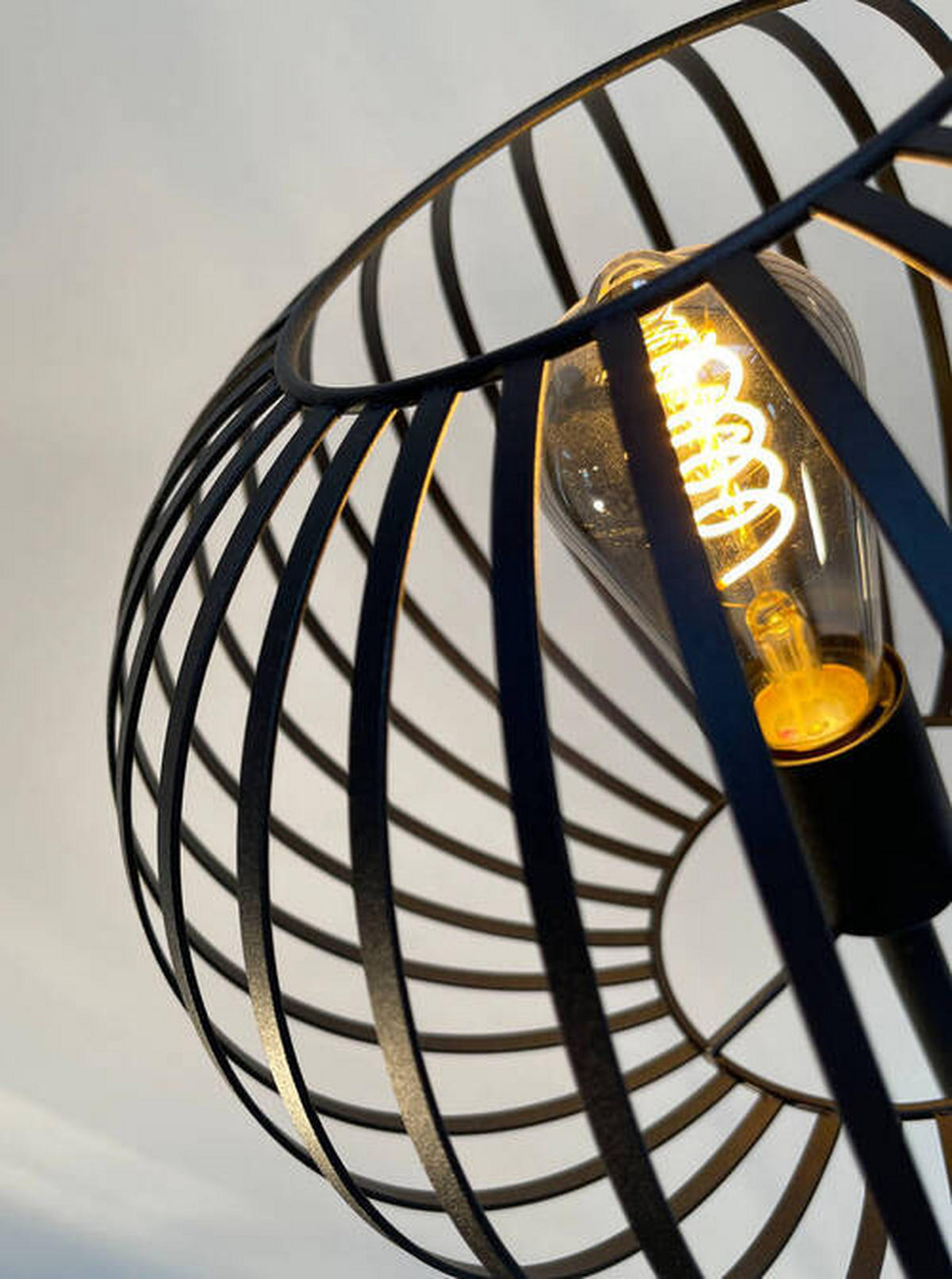 STROPNA SVETILKA Mocca 39/22 cm   - črna, Trend, kovina (39/22cm)