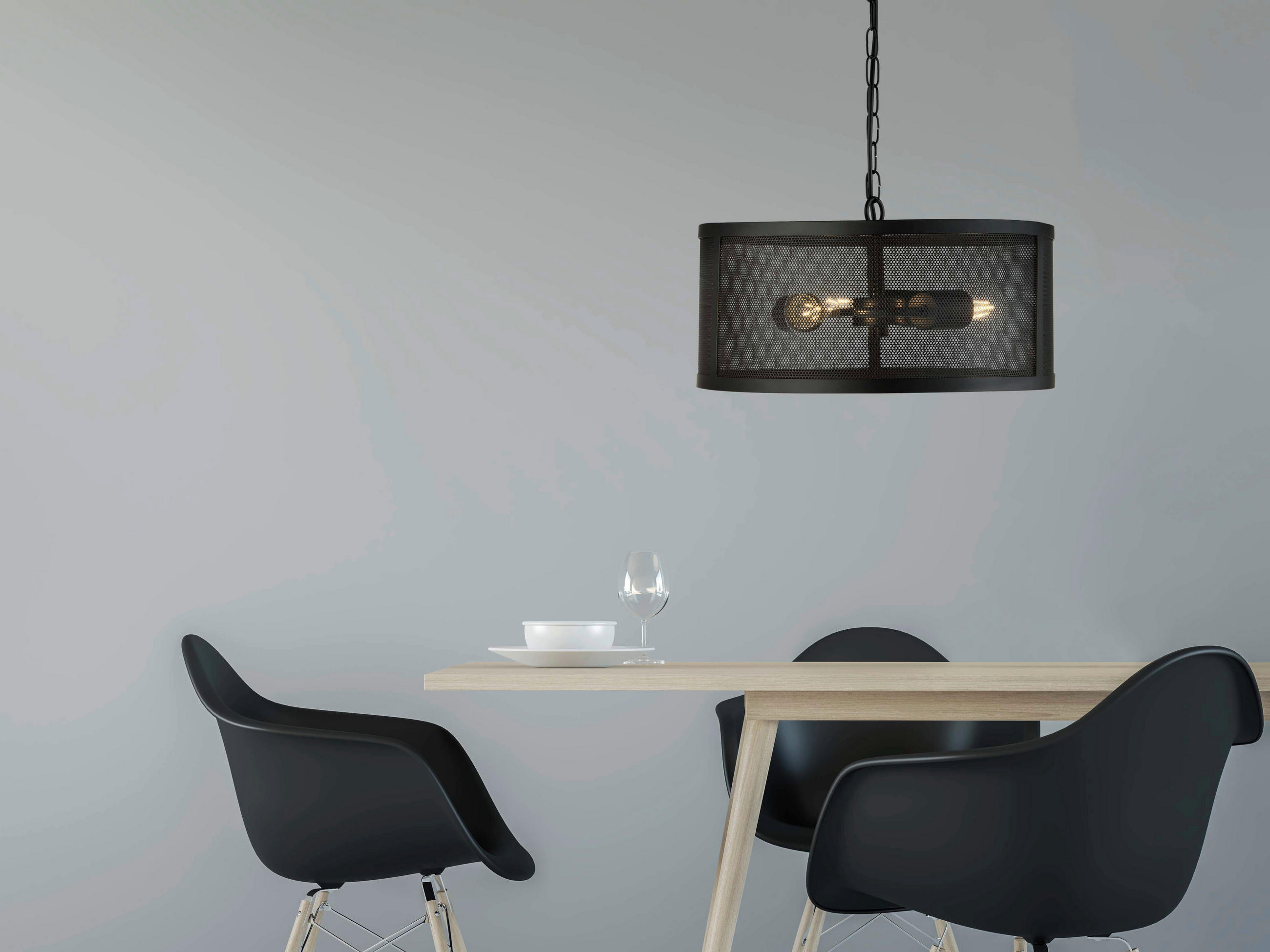HÄNGELEUCHTE 45/150 cm  - Schwarz, LIFESTYLE, Metall (45/150cm)