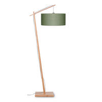 STEHLEUCHTE 70/176 cm    - Naturfarben/Grün, Design, Holz/Textil (70/176cm) - Good & Mojo