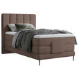 BOXSPRINGBETT 100/200 cm  in Braun  - Schwarz/Braun, Natur, Textil/Metall (100/200cm) - Esposa