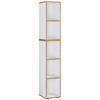 AKTENREGAL 30/183/33 cm  - Honigeiche/Weiss, Design, Holzwerkstoff (30/183/33cm) - MID.YOU