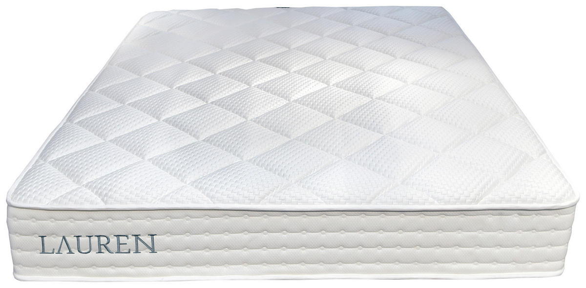 TASCHENFEDERKERNMATRATZE 180/200 cm H3 = fest  - Weiss, Basics, Textil (180/200cm) - Livetastic