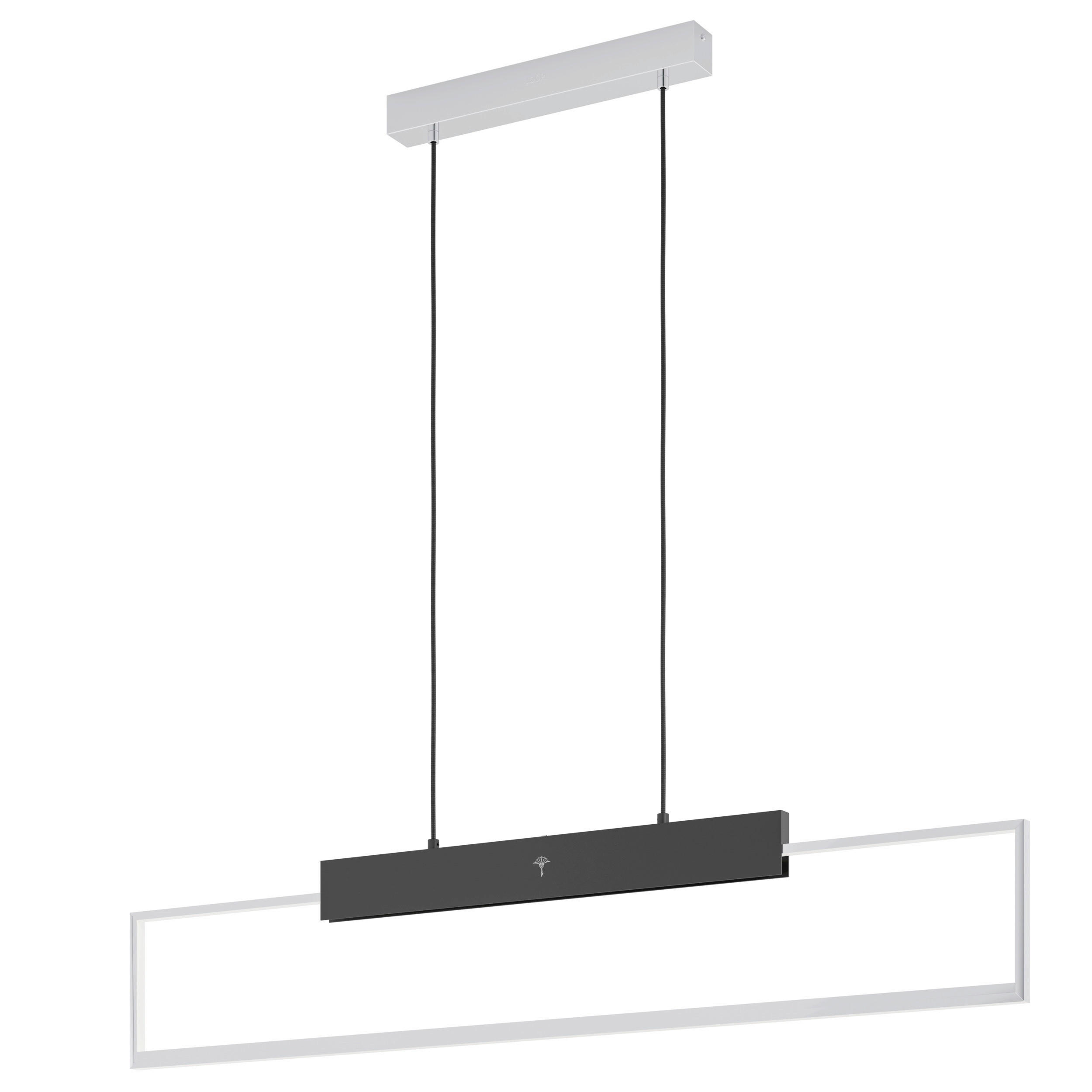 HÄNGELEUCHTE 116/1,6/110 cm  - Chromfarben/Schwarz, Design, Kunststoff/Metall (116/1,6/110cm) - Joop!
