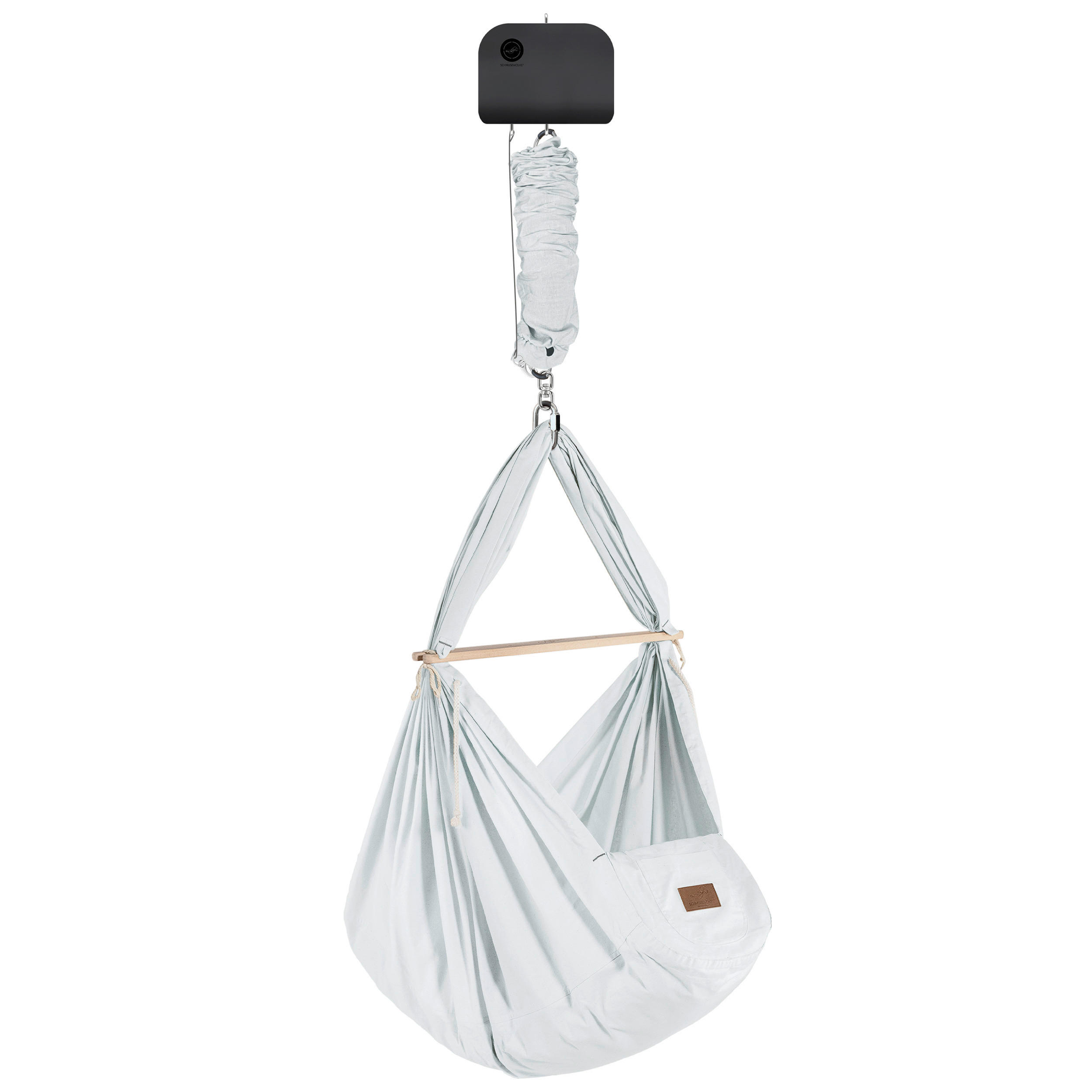 FEDERWIEGE  Hellgrau  - Hellgrau, Basics, Textil (137/30/165cm) - SCHMUSEWOLKE