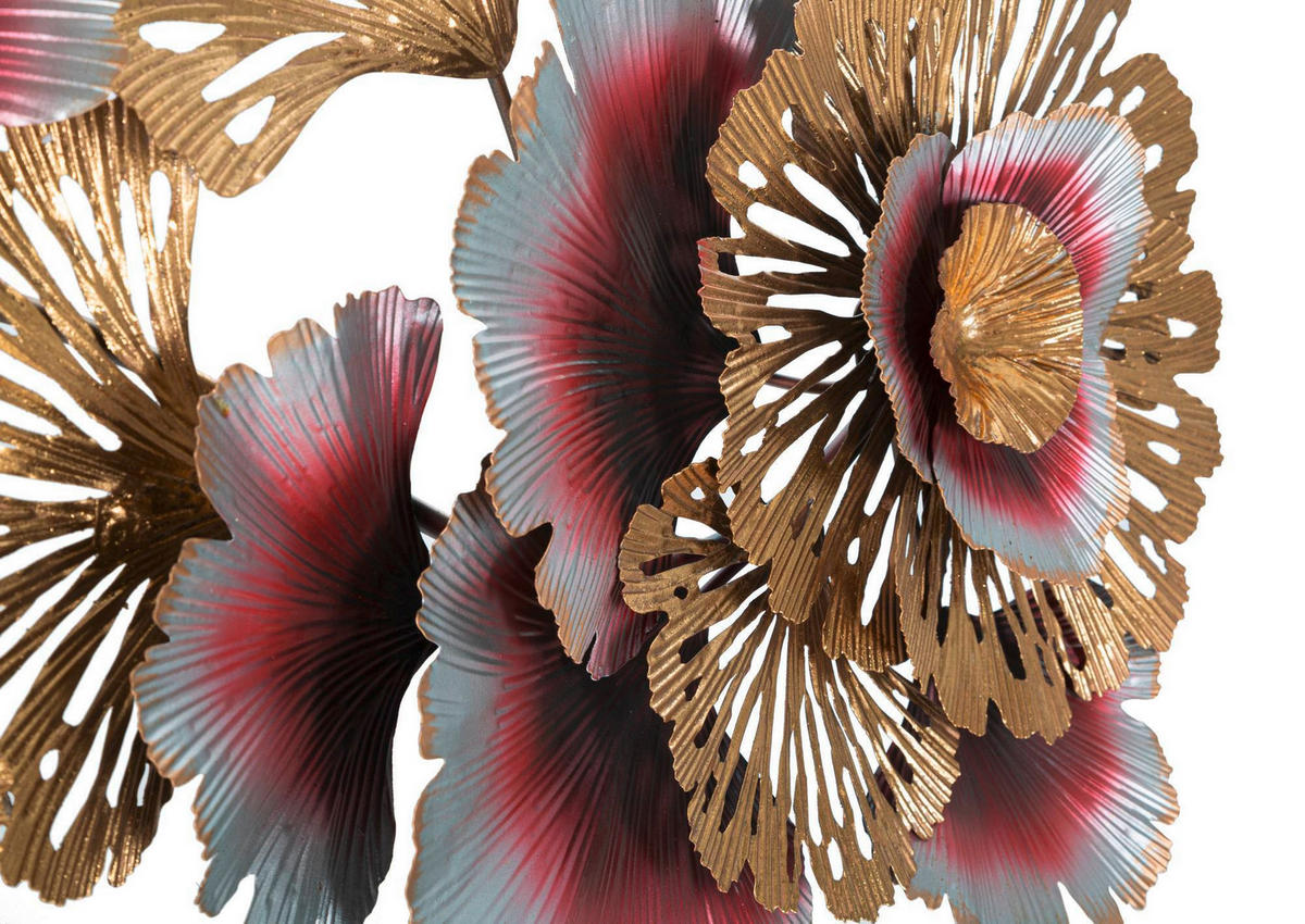 Wanddeko Color A Metall  - Goldfarben/Rosa, Basics, Metall (130/54/5.5cm)