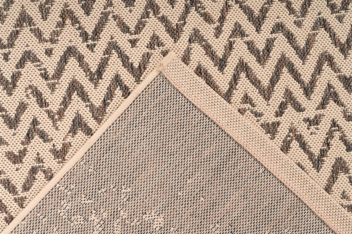 FLACHWEBETEPPICH 200/290 cm Splash 600 Creme / Braun Braun, Creme  - Creme/Braun, KONVENTIONELL, Textil (200/290cm)