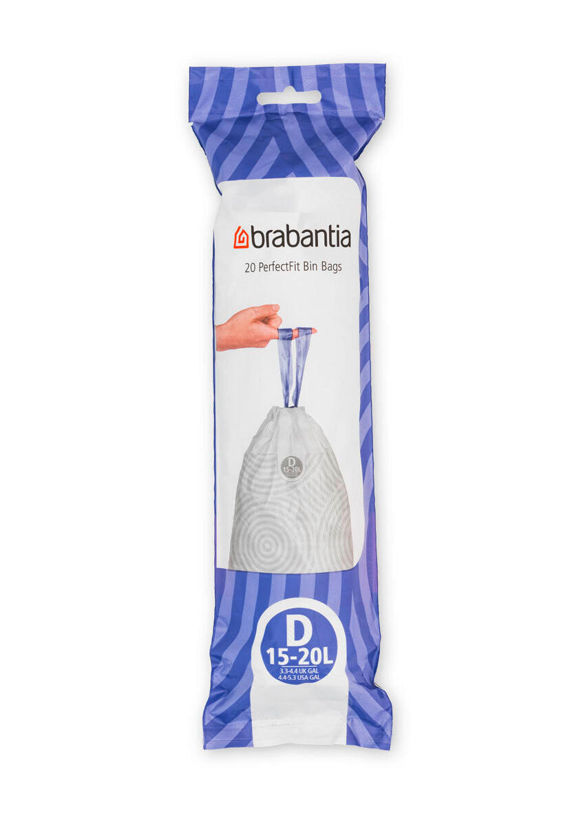 Avfallspåsar - vit, Basics, plast (15-20l) - Brabantia