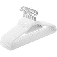 KLEIDERBÜGELSET 42,7 cm Kunststoff, Textil  - Weiß, Basics, Kunststoff/Textil (42,7cm)