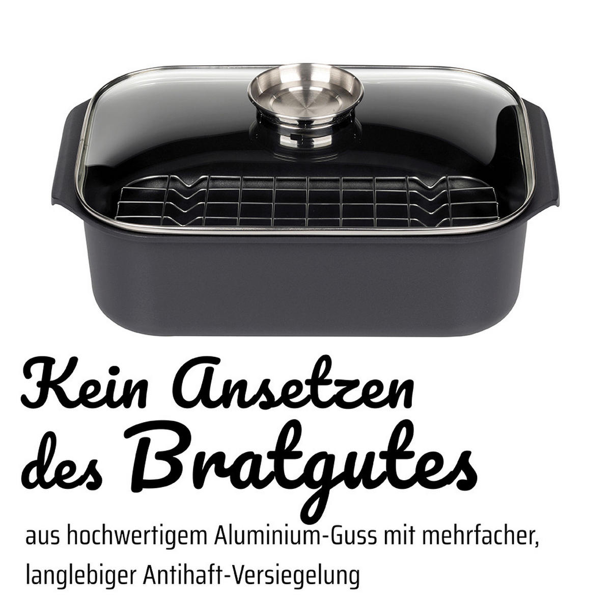 BRÄTER GOURMET 8 L  - Schwarz, Basics, Metall (26/40cm) - GSW
