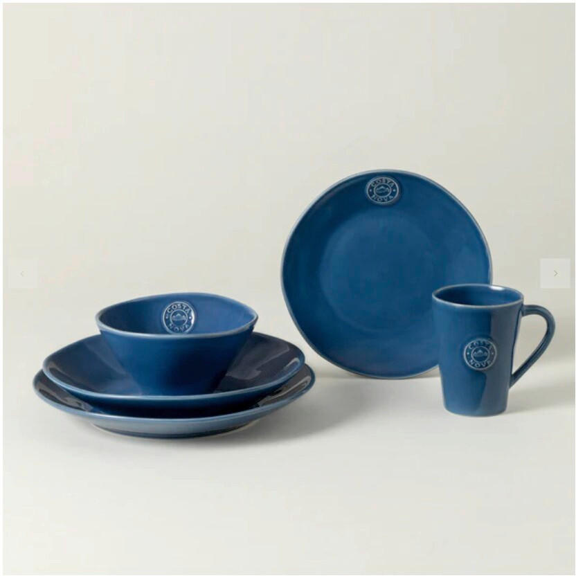 KOMBISERVICE NOVA 5-teilig  - Blau, Basics, Keramik - Costa Nova