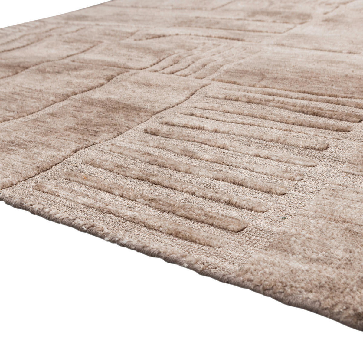 TEPPICH 170/240 cm LOVI Taupe rechteckig  - Taupe, Basics, Textil (170/240cm)