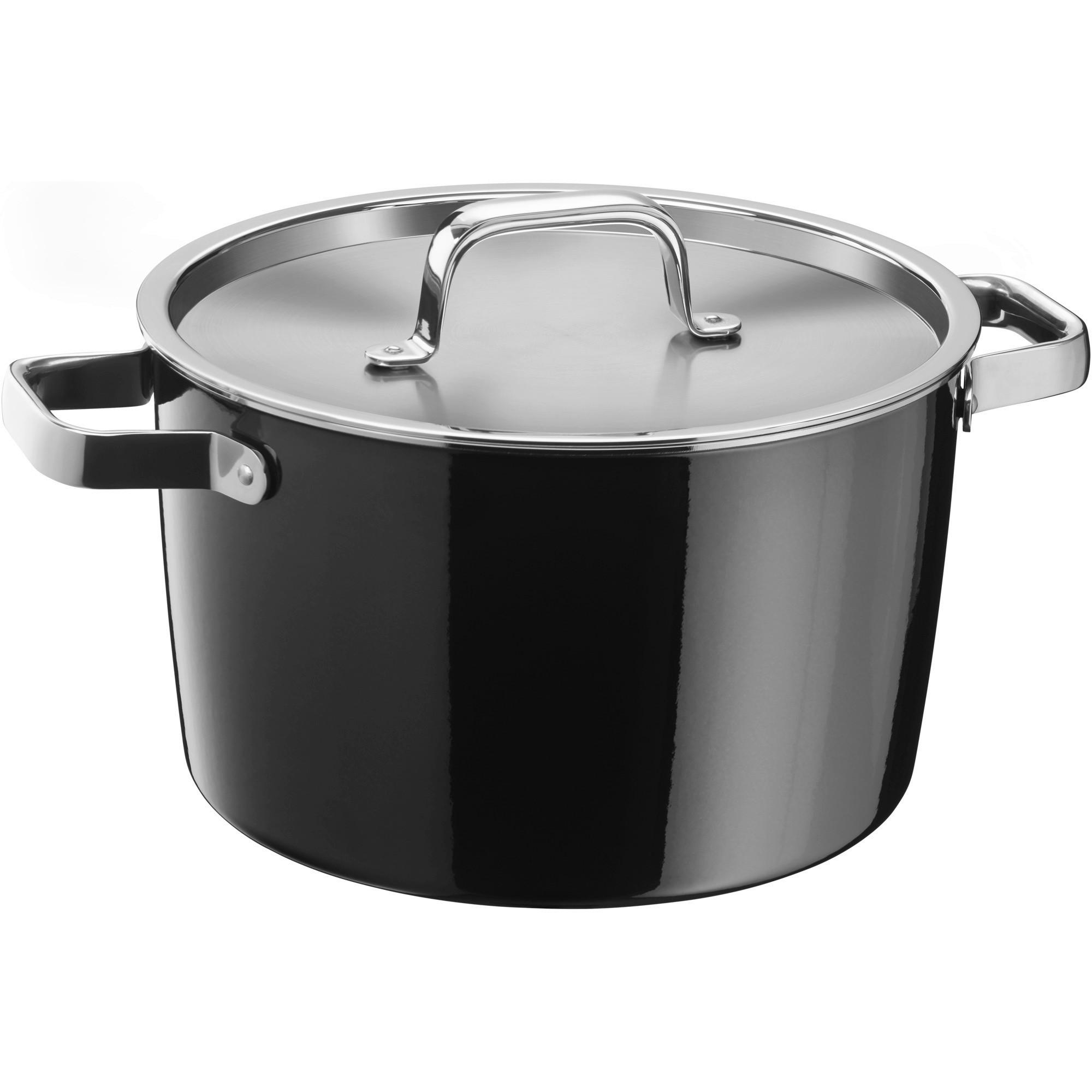 GRYTA FÖR KÖTT Fusiontec Aromatic 6,2 l  - stålfärgad/svart, Design, metall (24/15cm) - WMF