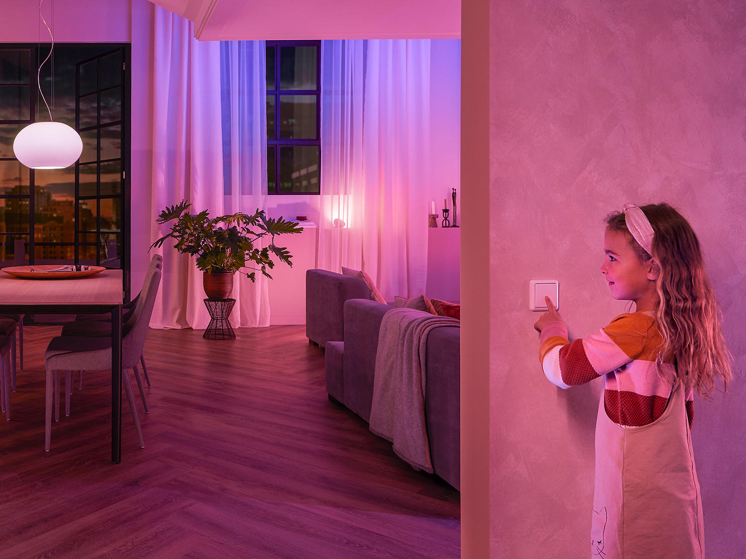 STEUERELEMENT - Weiß, Basics, Kunststoff (3,8/1/4,3cm) - Philips HUE
