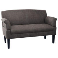 2-SITZER-SOFA in Mikrofaser Anthrazit  - Anthrazit/Beige, Konventionell, Holz/Textil (152/97/78cm) - Sit & More