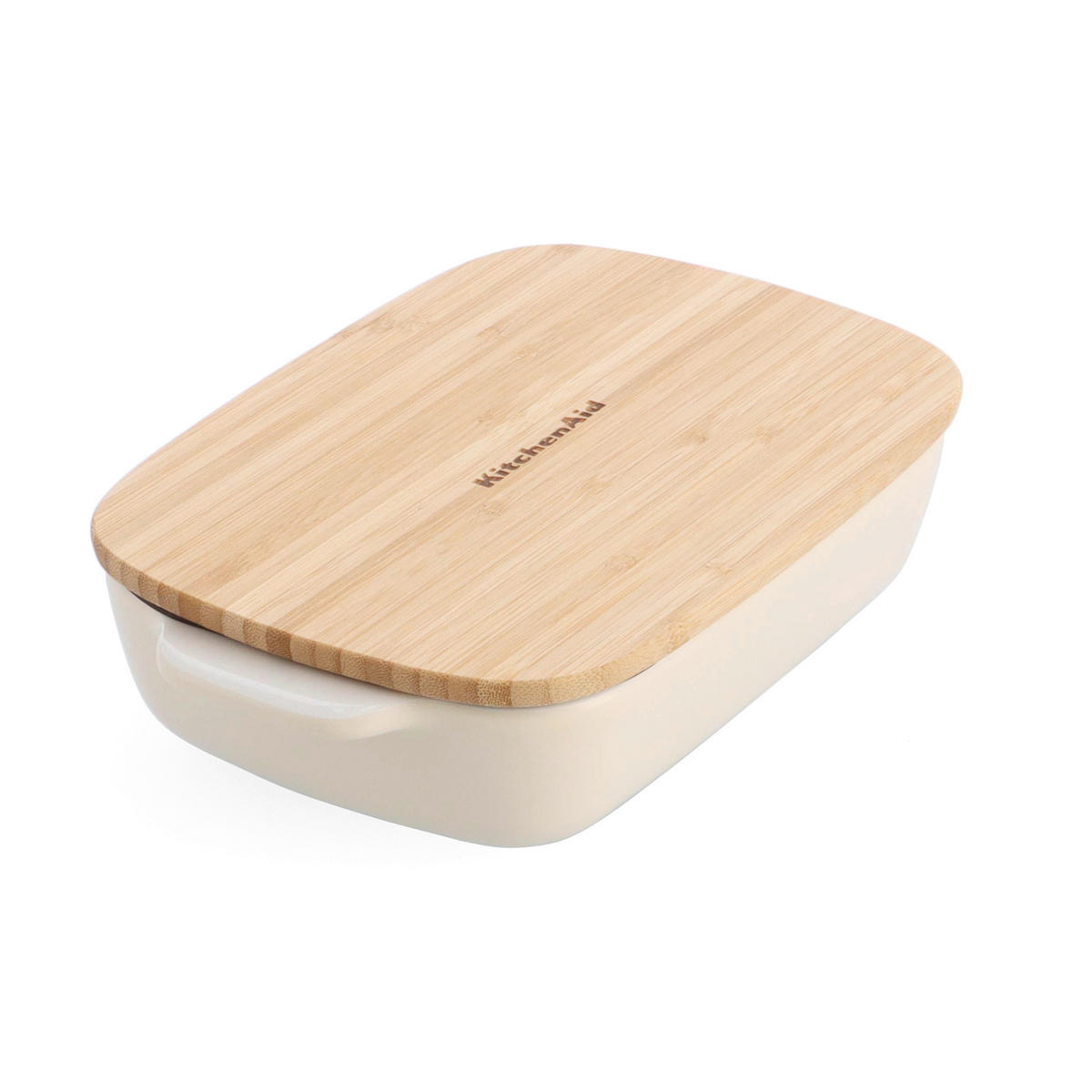 AUFLAUFFORM Keramik, Naturmaterialien Steingut  - Creme/Weiß, Basics, Naturmaterialien/Keramik (15cm) - Kitchenaid