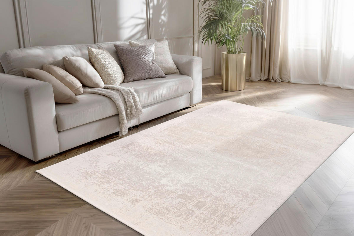 FLACHWEBETEPPICH 160/230 cm Venezia Silberfarben  - Silberfarben, LIFESTYLE, Textil (160/230cm) - Batucci