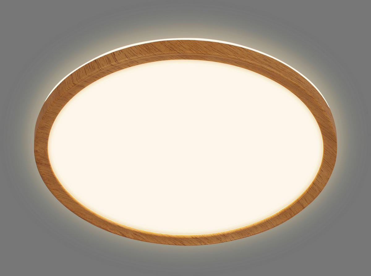 LED-PANEEL Tava Wood 29/3 cm   - Eichefarben, Basics, Kunststoff (29/3cm)
