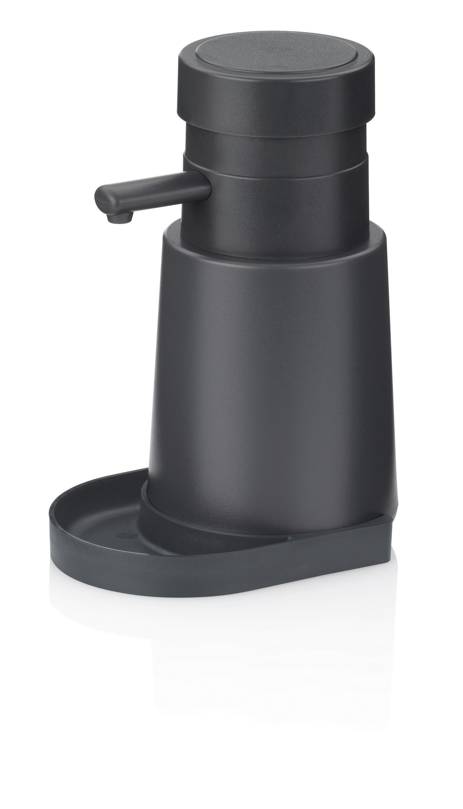 DOZATOR ZA DEZINFEKCIJU RUKU  tamnosiva  plastika  - tamnosiva, Osnovno, plastika (450ml) - Kela