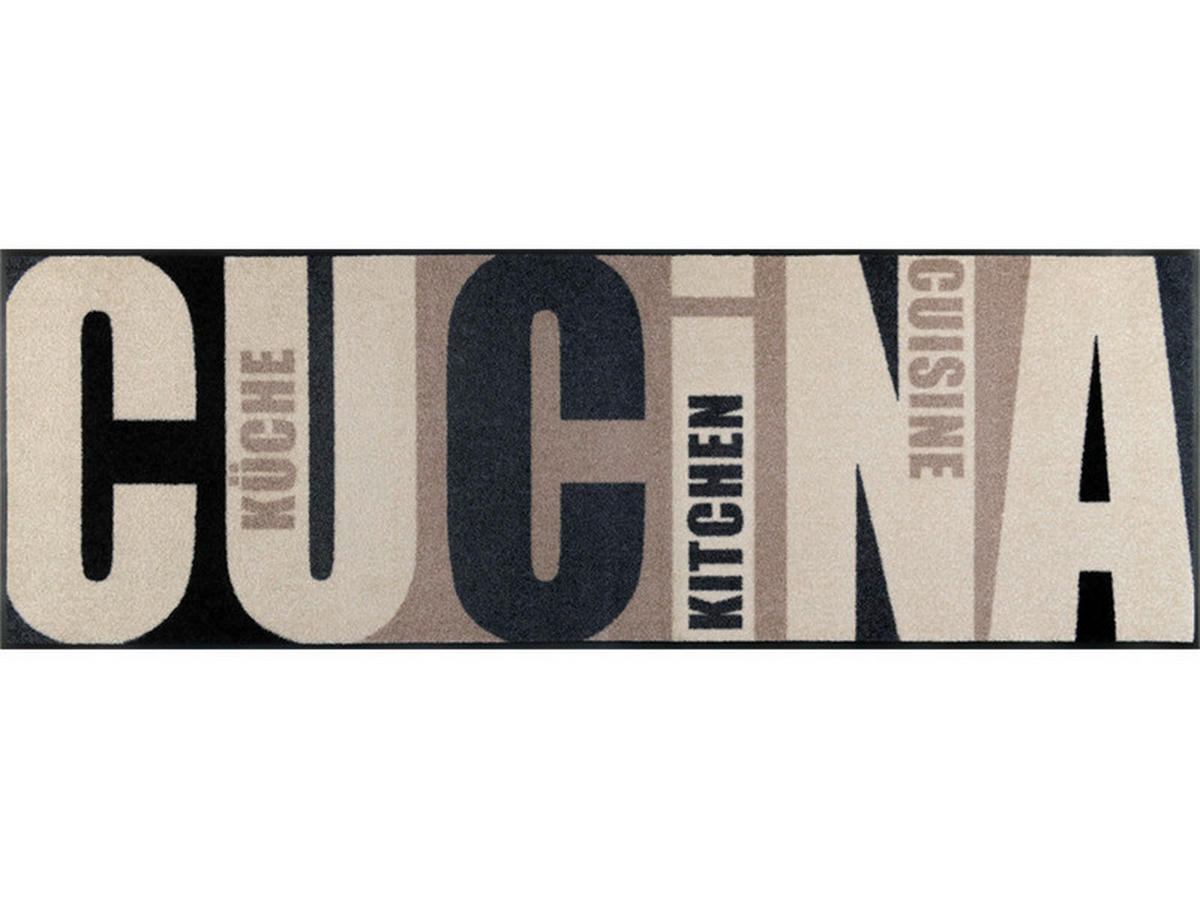 KÜCHENLÄUFER 60/180 cm Cucina Pura Beige  - Beige, KONVENTIONELL, Kunststoff (60/180cm) - wash+dry