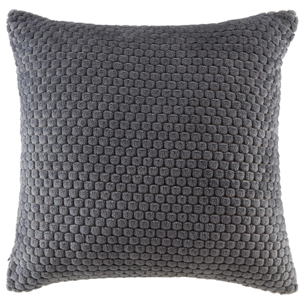 Zierkissen Belinda 45x45 cm Polyester Anthrazit mit Zipp