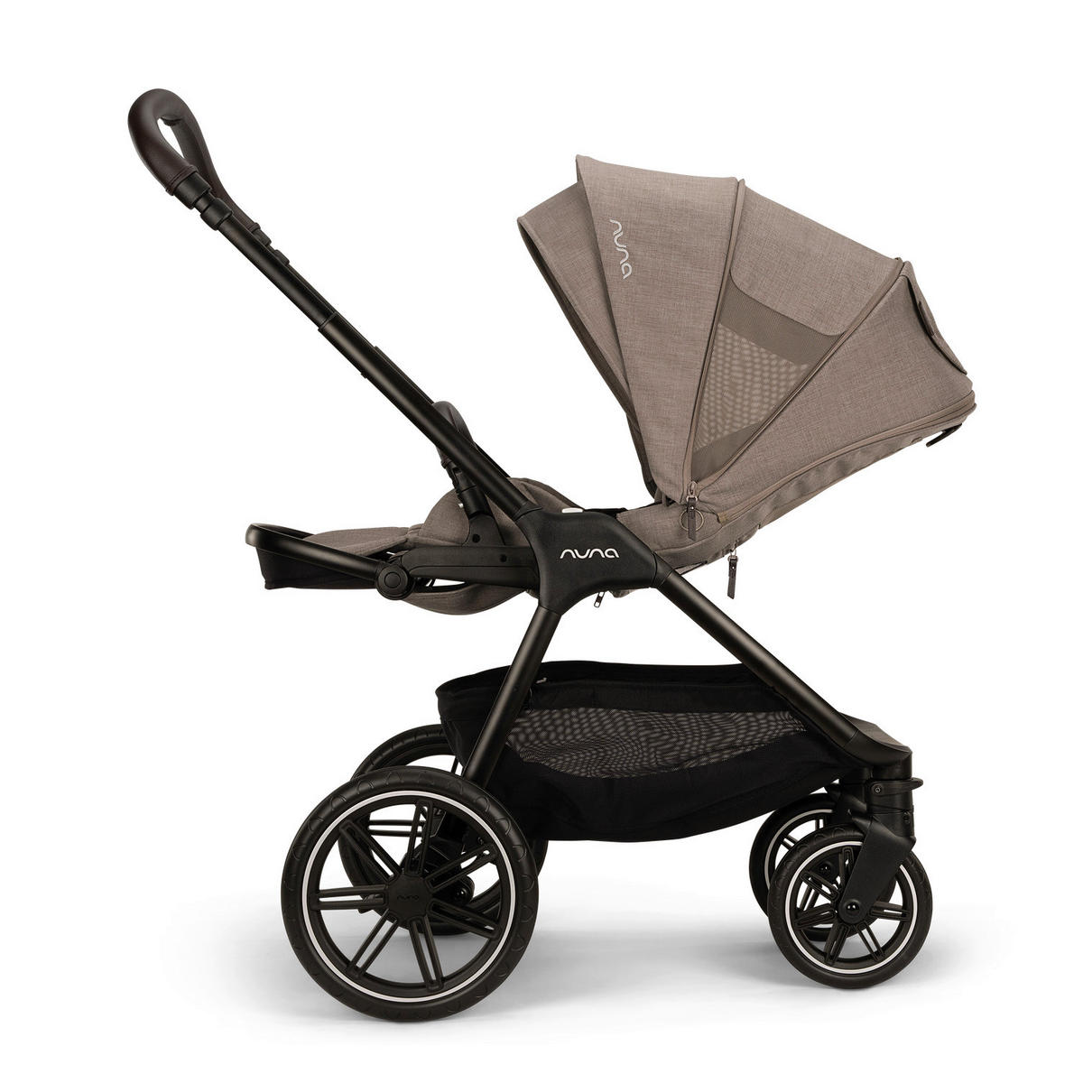 KINDERWAGENSET  TRIV lx Cedar  Cedar  - Sandfarben/Schwarz, Basics, Kunststoff/Metall (96/58/109cm) - Nuna