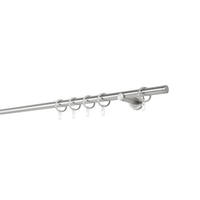 VORHANGSTANGENSET  310 cm  - Edelstahlfarben, Basics, Metall (310cm)