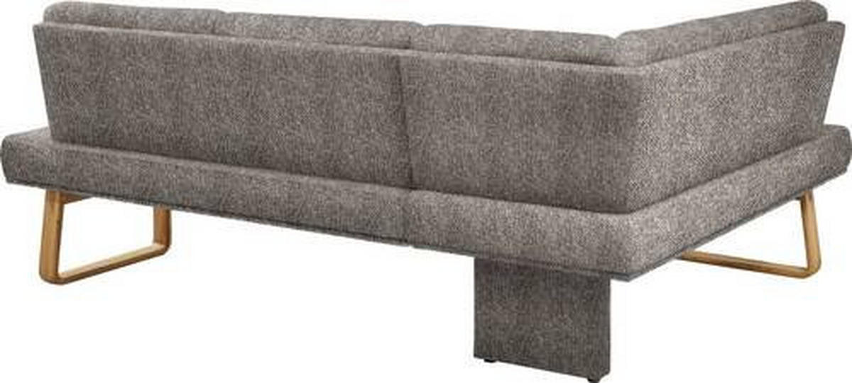 ECKBANK 174/265 cm  in Eichefarben, Beige  - Eichefarben/Beige, Design, Holz/Textil (174/265cm) - Dieter Knoll