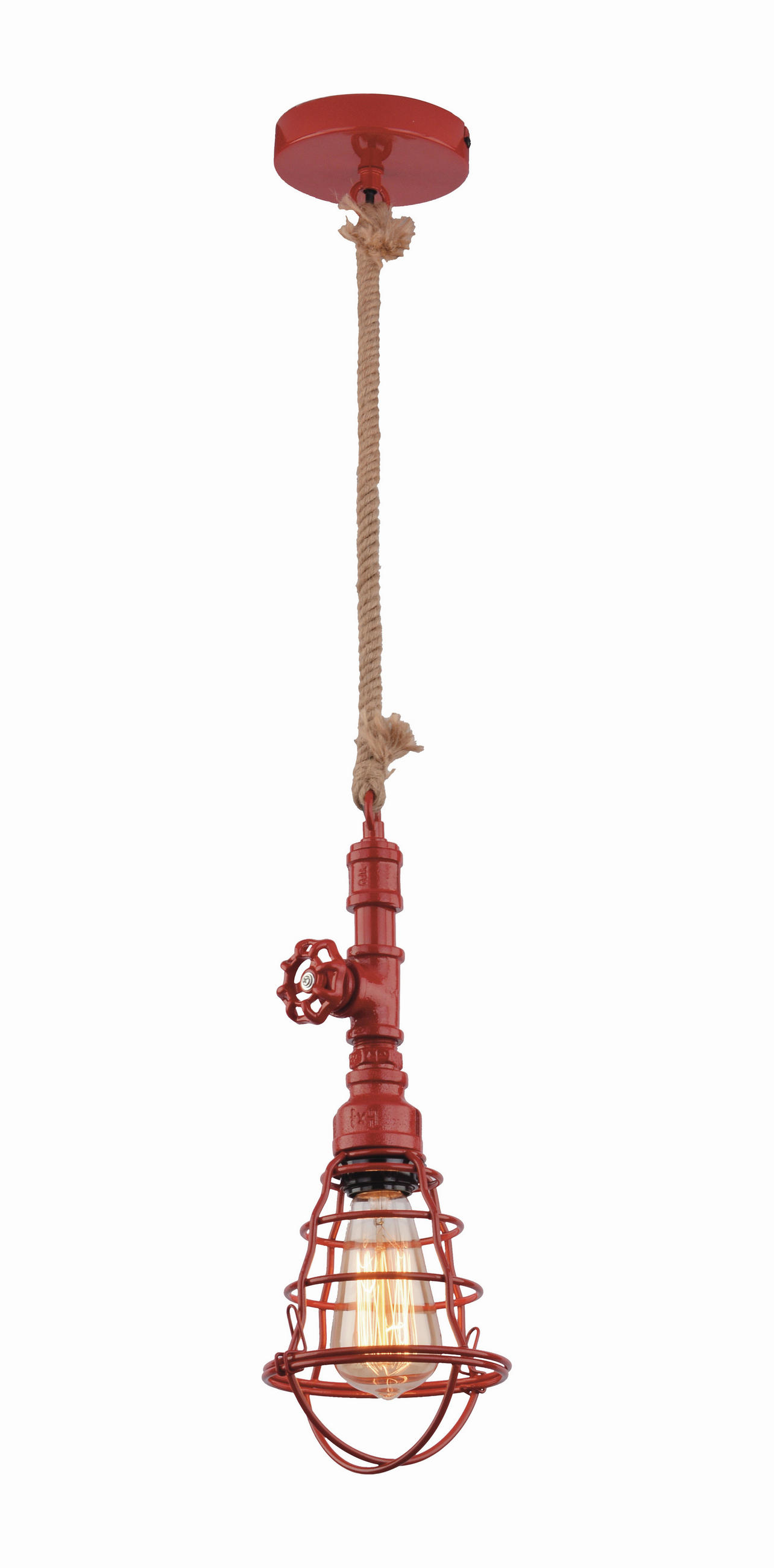 Näve Hängeleuchte Regia Rot 130 cm