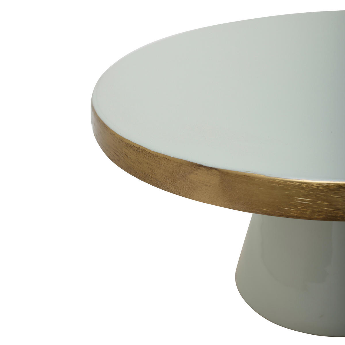 TORTENPLATTE - Goldfarben/Mintgrün, Trend, Metall (21/14cm) - Kayoom