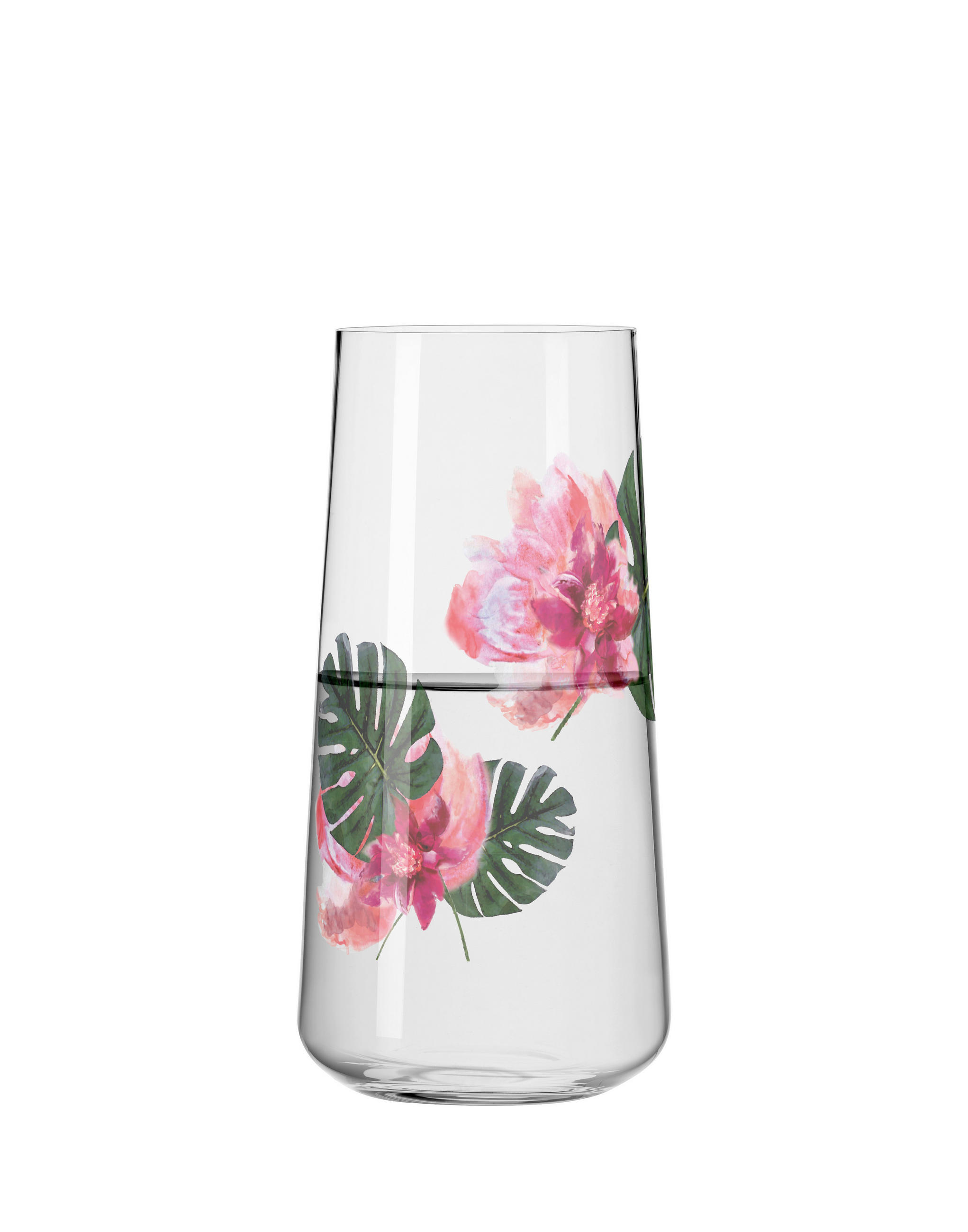 LONGDRINKGLAS 614 ml 2-teilig  - Rosa/Grün, LIFESTYLE, Glas (6,6/16,6cm) - Ritzenhoff