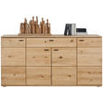 SIDEBOARD Eichefarben 180/90/44 cm - Eichefarben/Schwarz, Natur, Holz/Holzwerkstoff (180/90/44cm) - Hom`in