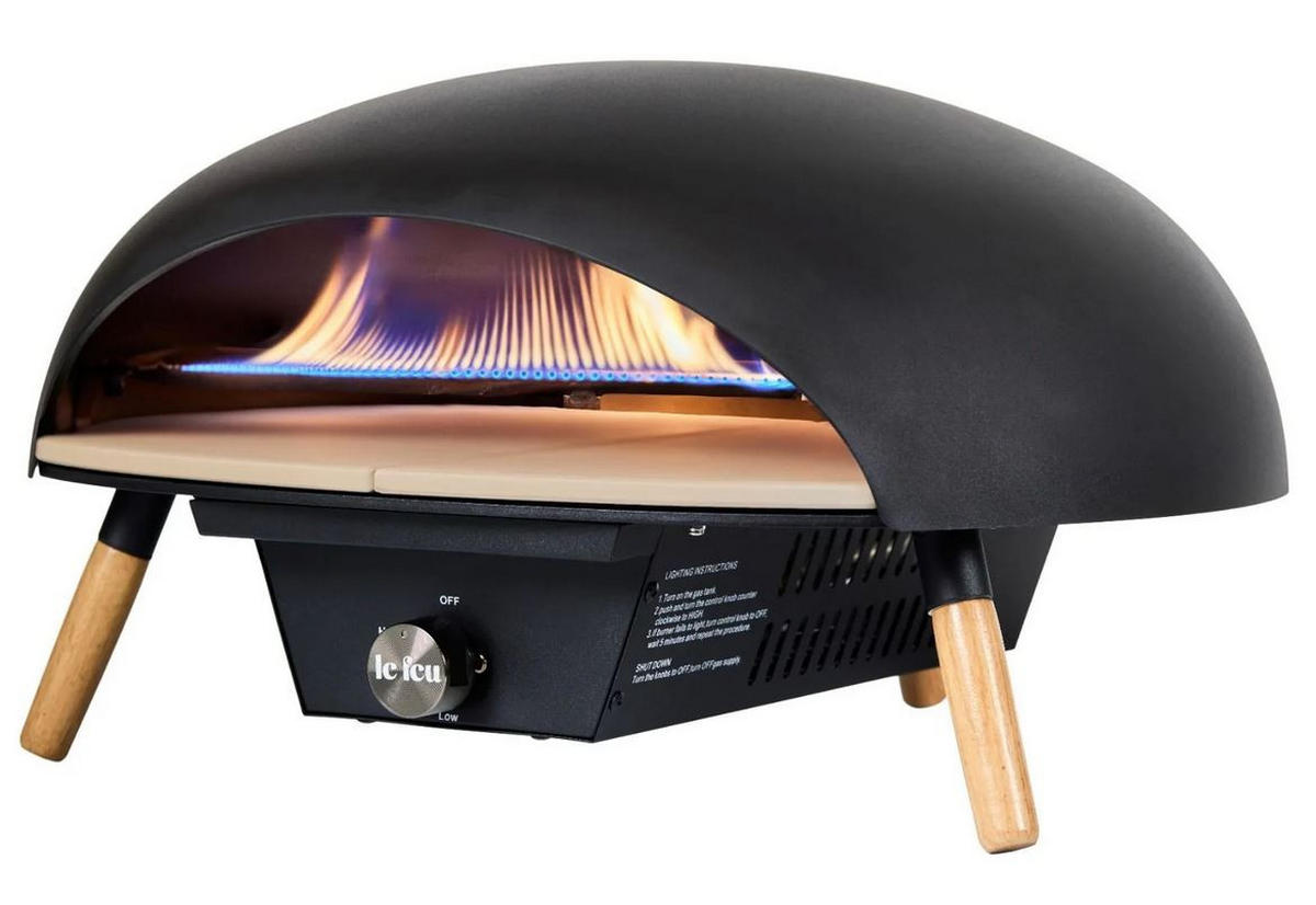 LE FEU PIZZA PEĆ TURTLE 3.0  crna  - crna, Basics, metal (56,1/58,7/30,5cm)