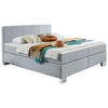 BOXSPRINGBETT 160/200 cm  in Pastellblau  - Chromfarben/Pastellblau, Konventionell, Kunststoff/Textil (160/200cm) - Hom`in
